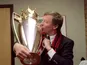 Alex Ferguson with the Premier League trophy in 1993