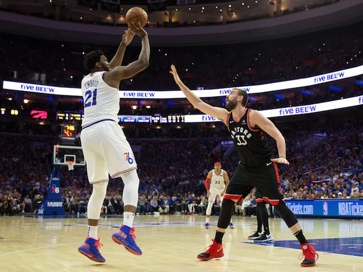 Joel Embiid leads Philadelphia 76ers into semi-final advantage