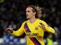 Barcelona's Antoine Griezmann celebrates scoring their first goal on February 25, 2020