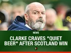Clarke "really disappointed" despite potentially-pivotal Scotland win over Belarus