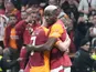 Victor Osimhen celebrates goal with teammate on October 22, 2025