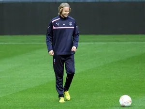 Bordeaux's captain Jaroslav Plasil during a training session on October 3, 2012