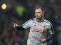Xherdan Shaqiri celebrates scoring late on for Liverpool on December 5, 2018