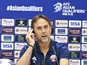 Qatar manager Julen Lopetegui attends a press conference ahead of his side's FIFA World Cup 2026 AFC Asian qualifier on October 7, 2025