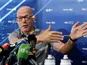 Dave Brailsford talks to the media on July 23, 2018