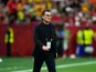 Turkey head coach Vincenzo Montella walks off the field