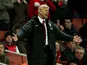 A frustrated Arsene Wenger on the touchline on December 1, 2012