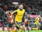 Arsenal striker Olivier Giroud celebrates after scoring a late equaliser during his side's Premier League clash with Bournemouth at the Vitality Stadium on January 3, 2017