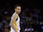 Stephen Curry #30 of the Golden State Warriors stands on the court during their game against the Chicago Bulls at ORACLE Arena on January 27, 2015