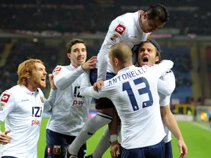 AC Milan being held by Genoa