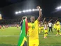 Mbekezeli Mbokazi of South Africa celebrates victory