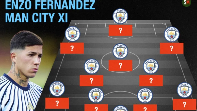 Three ways Man City could line up with £125m signing Enzo Fernandez