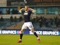 Jon Dadi Bodvarsson celebrates scoring for Millwall against QPR in the Championship on December 8, 2020.