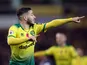 Norwich City's Emiliano Buendia reacts on November 8, 2019