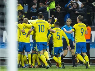 Sweden claim win in first leg of playoff