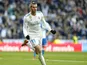 Gareth Bale celebrates scoring during the La Liga game between Real Madrid and Deportivo La Coruna on January 21, 2018
