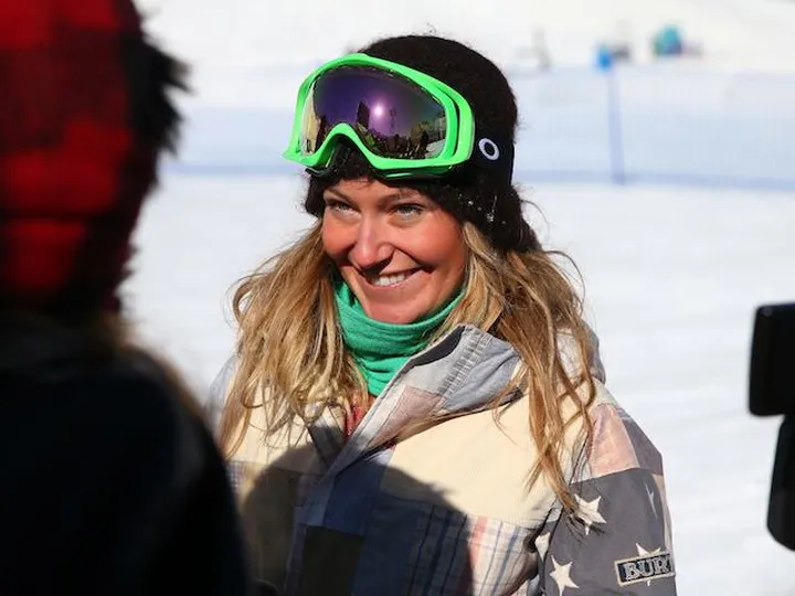 Jamie Anderson: Snowboarding course is "challenging"