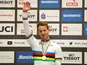 Australia's Samuel Welsford celebrates winning the men's scratch race final on February 28, 2019