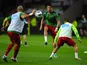 Cristiano Ronaldo warming up for Portugal