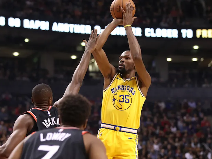 Kevin Durant's 51-point haul still not enough as Raptors down Warriors