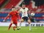 England's Kalvin Phillips in action with Wales' Dylan Levitt in the UEFA Nations League on October 8, 2020
