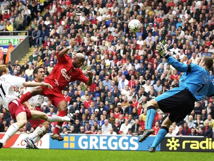OTD: Diouf marks Anfield debut with a brace