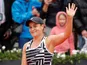 Ashleigh Barty celebrates reaching the French Open final on June 7, 2019