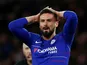 Olivier Giroud despairs during the Premier League game between Wolverhampton Wanderers and Chelsea on December 5, 2018