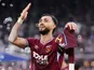 West Ham United's Valentin Castellanos celebrates on April 5, 2026