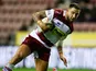Romaine Navarrete in action for Wigan Warriors on February 8, 2019
