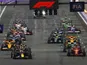 General view of Formula 1 drivers at the start of the Saudi Arabian Grand Prix on March 9, 2024