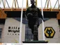 A statue of England and Wolverhampton Wanderers legend Billy Wright outside Molineux