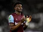 West Ham United's Mohammed Kudus reacts after being substituted on November 1, 2023