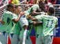 Switzerland's Breel Embolo celebrates scoring against Qatar at the 2026 World Cup on June 13, 2026
