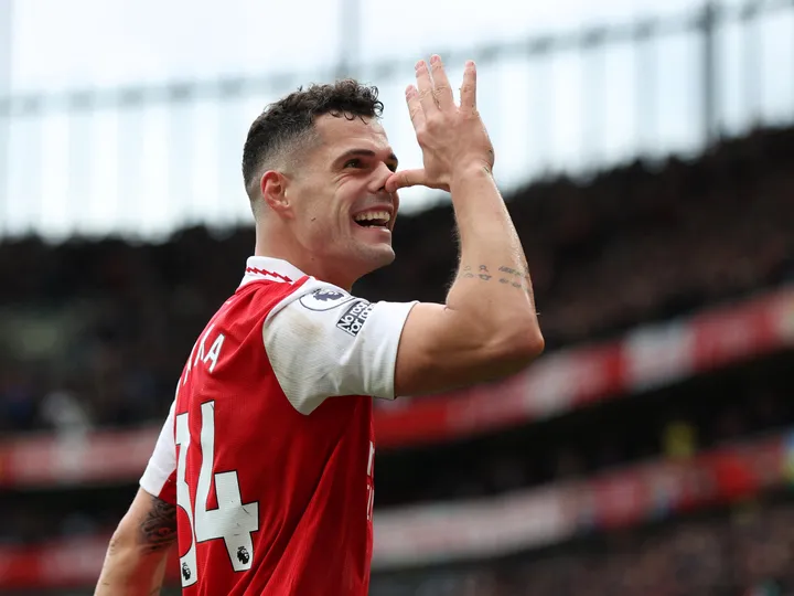 Xhaka at left-back for Arsenal, Partey returns