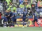 Sporting Kansas City celebrate after a goal was scored against the Seattle Sounders by Sporting Kansas City midfielder Remi Walter (54) during the first half at Lumen Field on October 23, 2021