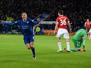 Vardy breaks record as Leicester, United draw