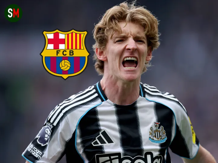 Left winger or striker? How Barcelona could line up with Anthony Gordon