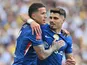 Chelsea's Pedro Neto and Enzo Fernandez on April 26, 2026