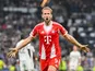 Harry Kane celebrates for Bayern Munich on April 7, 2026