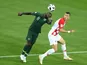 Nigeria's Victor Moses in action with Croatia's Ivan Perisic during the World Cup group-stage match on June 16, 2018