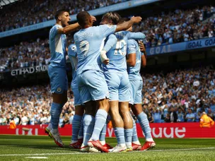 Manchester City hit five past 10-man Arsenal to send Gunners bottom