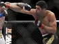 Renan Barao in action against Scott Jorgensen on February 4, 2012