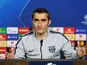 Ernesto Valverde during a press conference on February 18, 2019