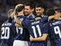 Argentina's Lionel Messi celebrates with teammates on March 31, 2026