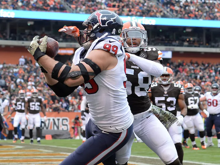 Watt dominates as Texans lead