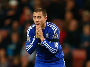 Eden Hazard only on Chelsea bench