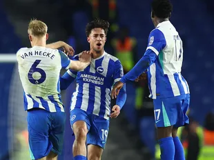 On Your Bike: Kostoulas scores wonderful overhead kick to rescue a point for Brighton