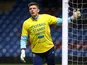 Burnley's Nick Pope wears a shirt in support of Ukraine during the warm up before the match on March 1, 2022