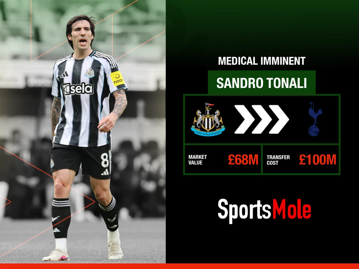 Tottenham transfer news: Sandro Tonali medical update now emerges ahead of club-record £100m move